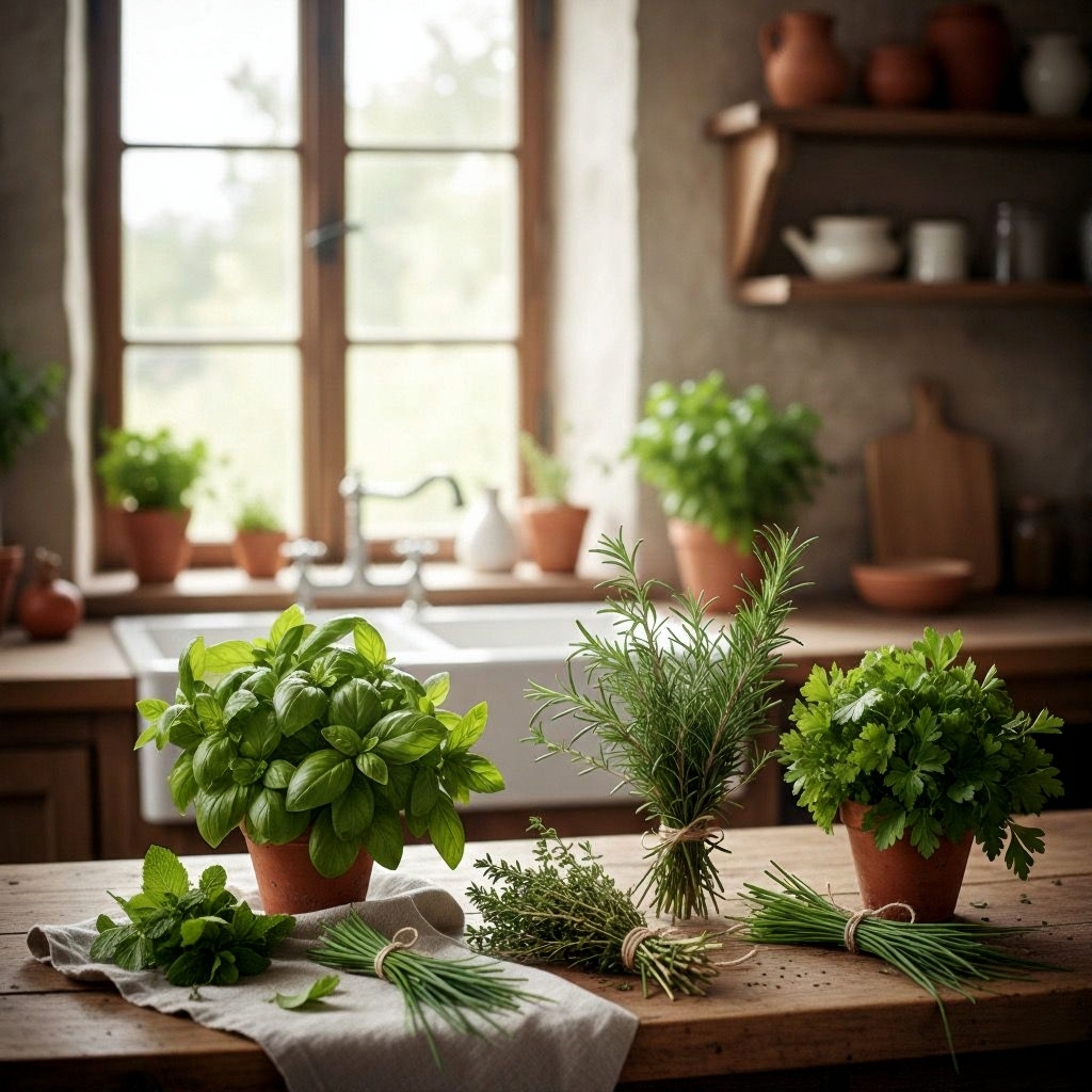 Fresh Herbs, Vegetables & Fruits